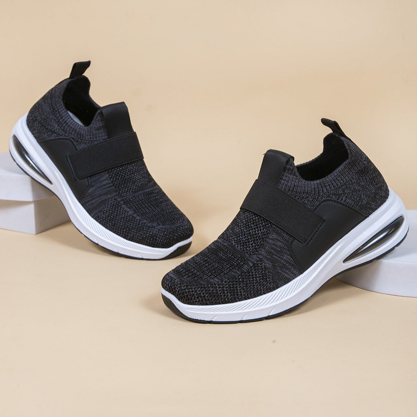 Zapatillas deportivas para mujer tejido transpirable estilo slip-on - Noelia