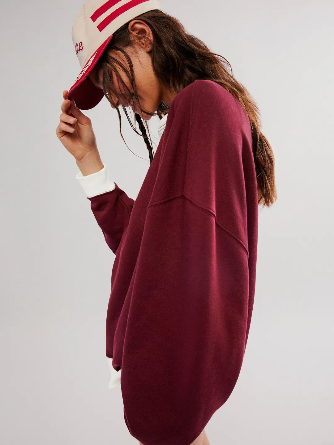 Linda - Suéter de colores con mangas farol Casual