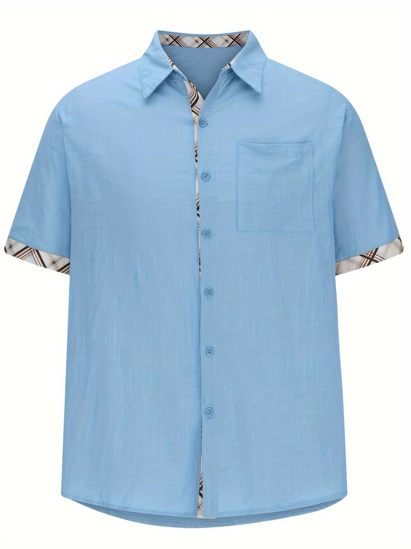 Michael - Elegante camisa tradicional con estampado gráfico a cuadros