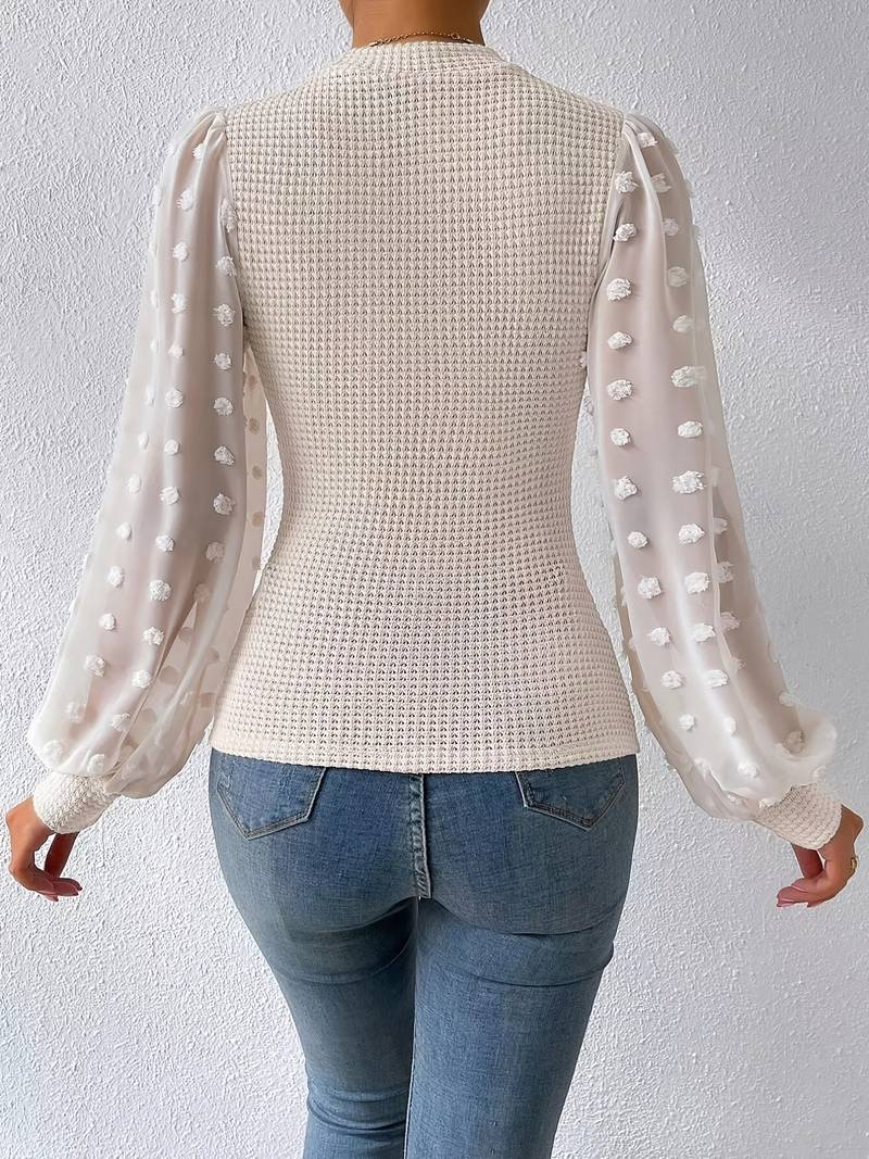 Mila crochet blouse ladies - Elegante y sofisticada