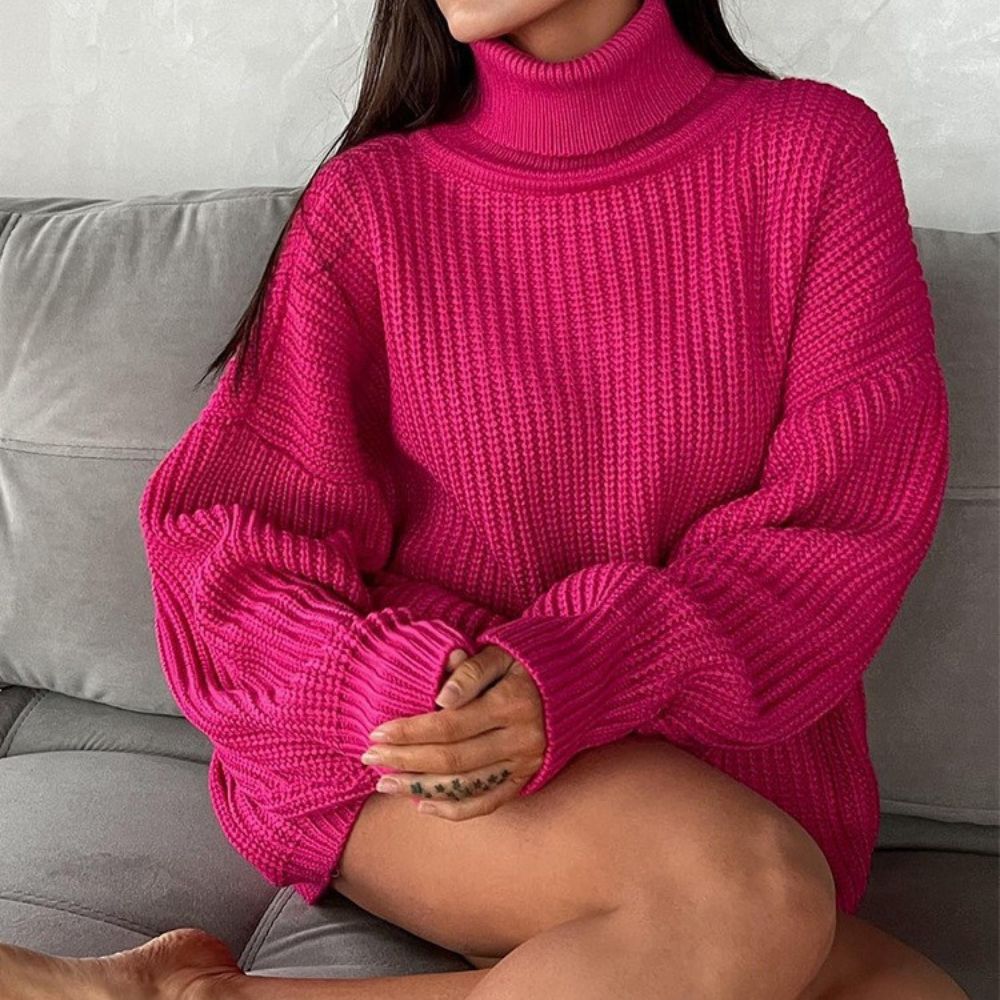 Ariadna - Jersey de punto con cuello alto