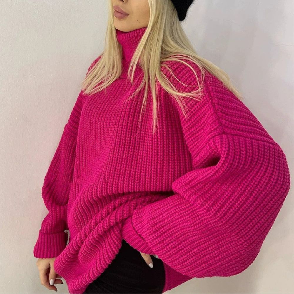 Ariadna - Jersey de punto con cuello alto
