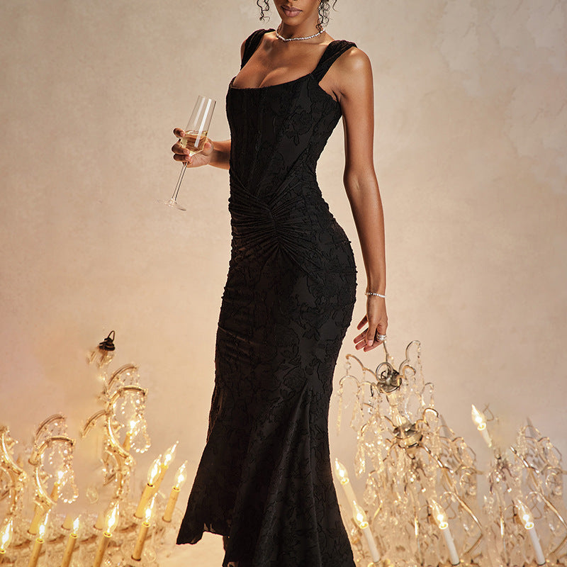 Celeste Fishtail - Maxivestido