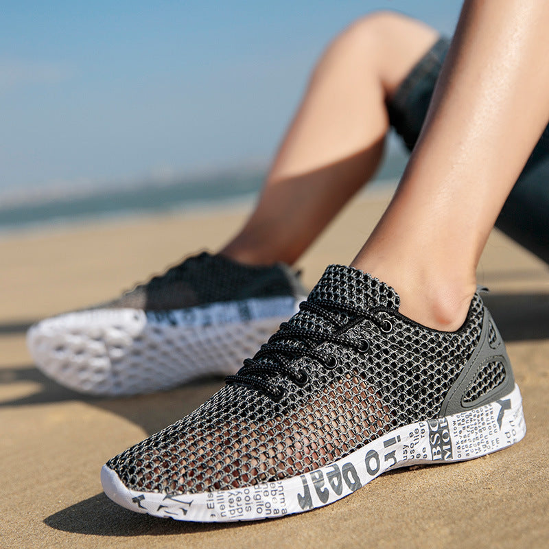 Zapatos transpirables para hombre con diseño de rejilla y suela urbana - Aksel
