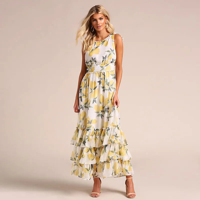 Margaret - vestido sin mangas con estampado