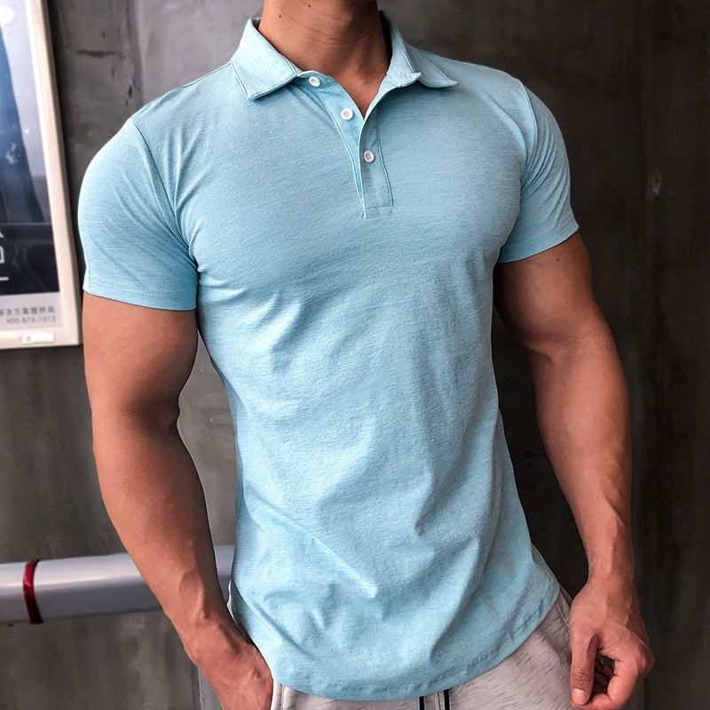 Polo hombre algodón elástico corte ajustado - Bruno