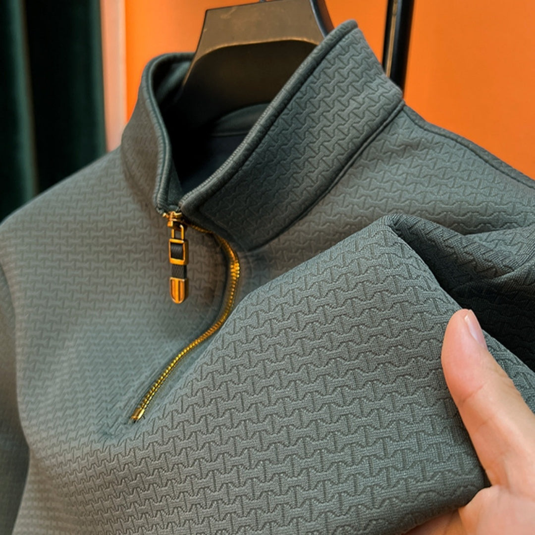 Nero - Jersey de hombre de cuello alto y manga larga