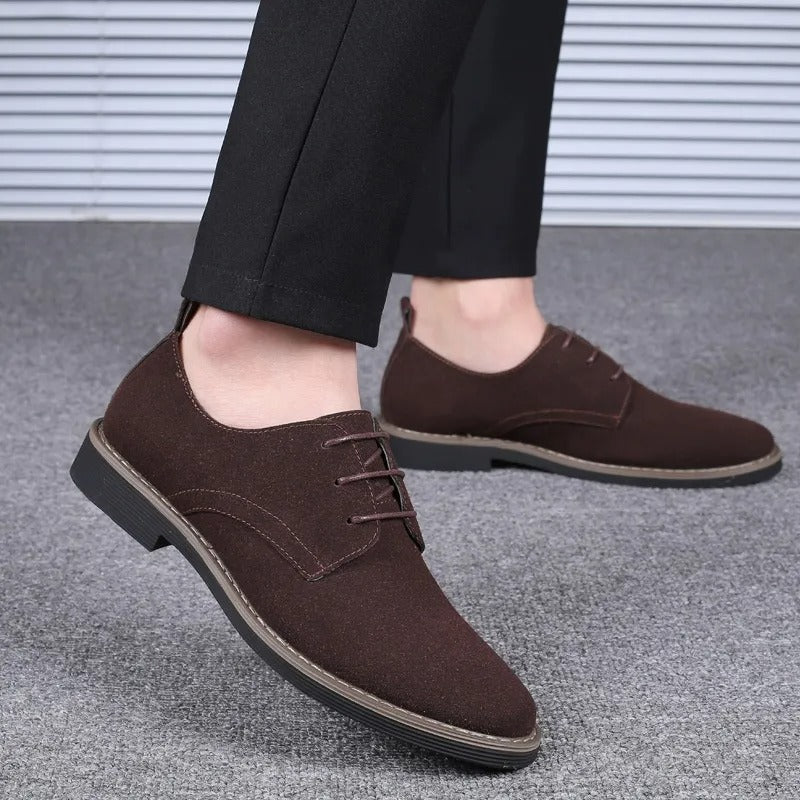 Zapatos de vestir para hombre ante afelpado de estilo clásico británico - Hugo