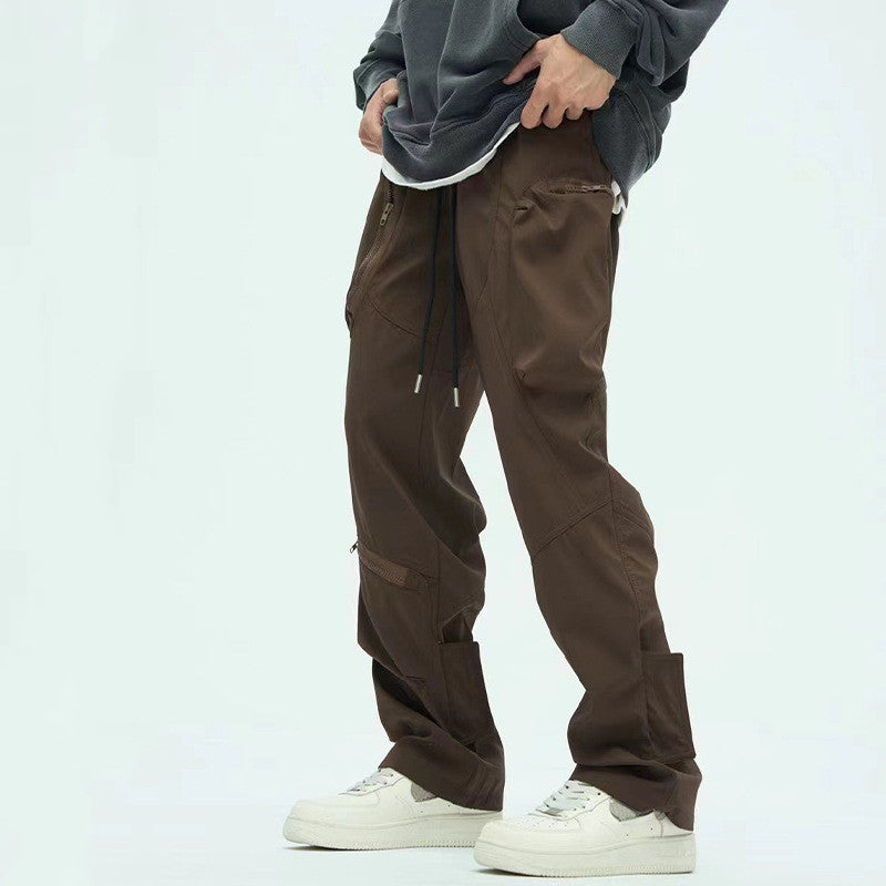 William - Pantalones Deportivos Sueltos y Rectos de Marca de Moda al Aire Libre