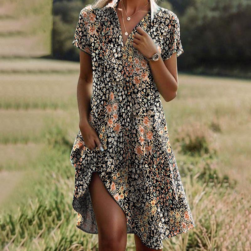 Marianne - vestido vintage con estampado floral