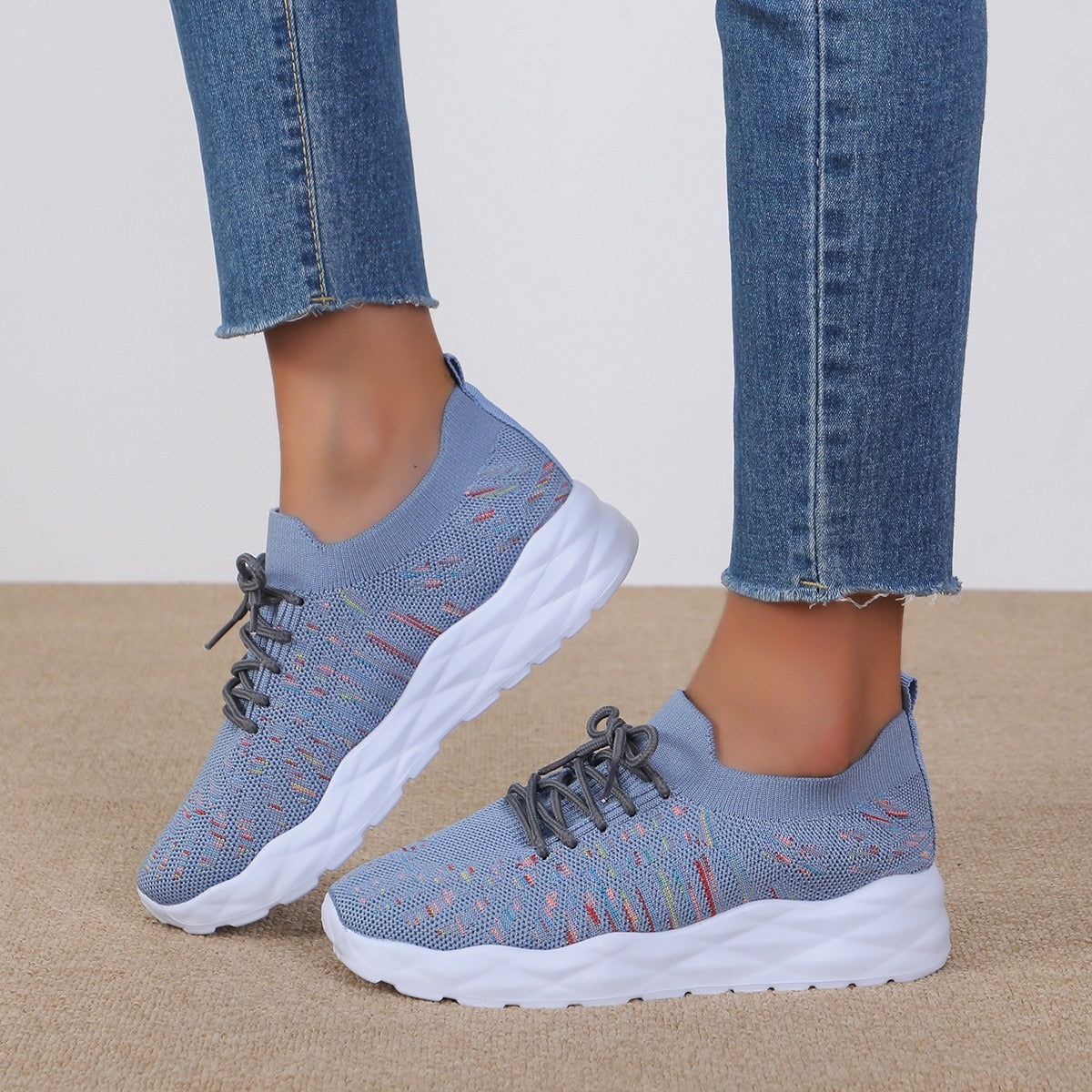 Zapatillas para mujer tejido transpirable con suela deportiva - Eloísa