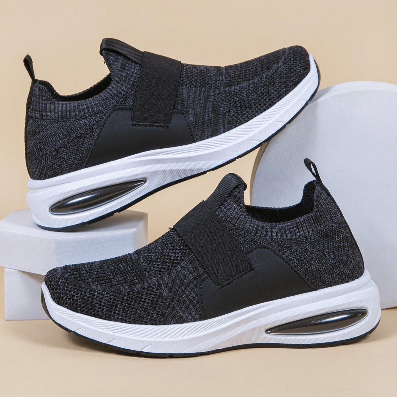 Zapatillas deportivas para mujer tejido transpirable estilo slip-on - Noelia