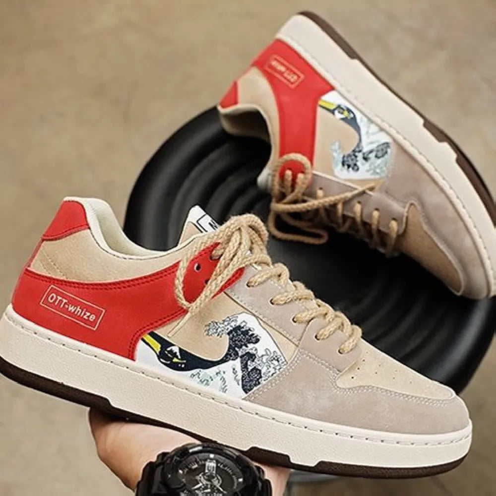 Zapatillas para hombre con diseño multicolor con estampado gráfico - Enzo