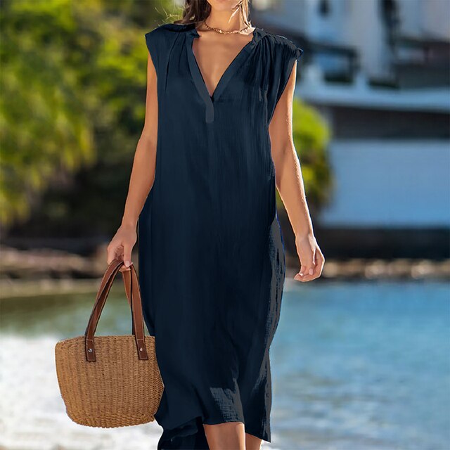 Karolina - Vestido con cuello en V