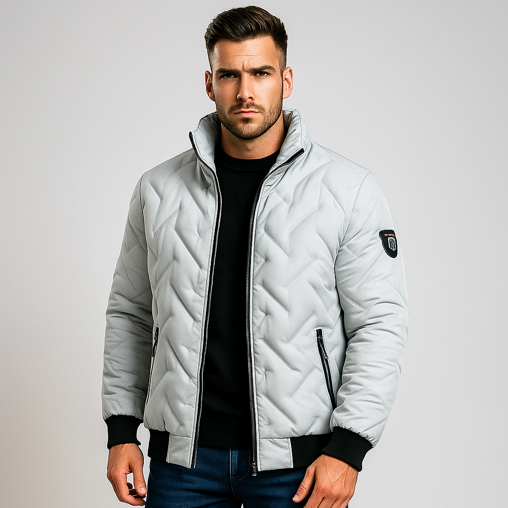 Chaqueta acolchada de hombre con cremallera - Franco