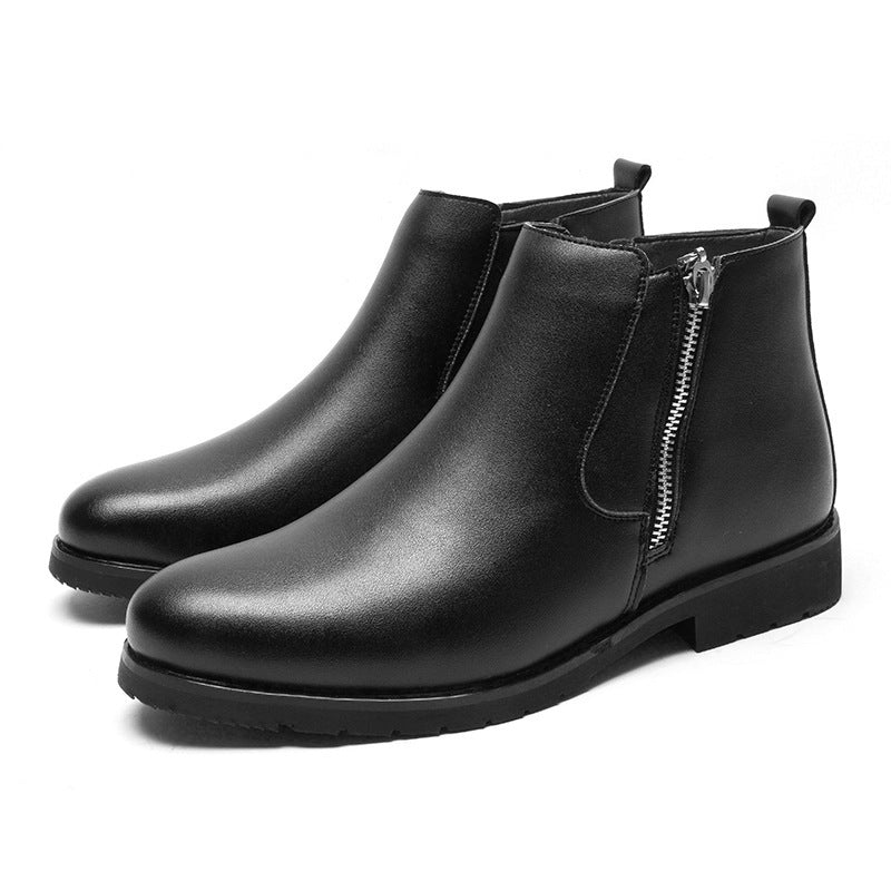 Botines hombre piel cremallera lateral - Adrian