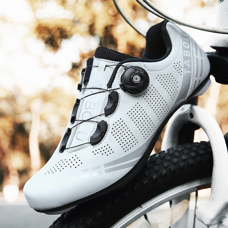 Zapatillas de ciclismo hombre ajuste rápido rojo deportivo - Velox