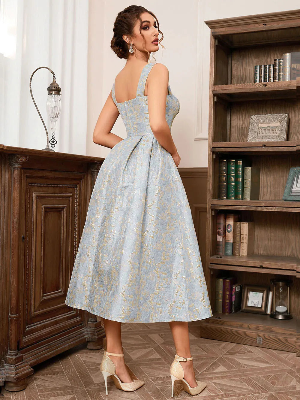 Hilary - Vestido Mujer Flor Sin Mangas