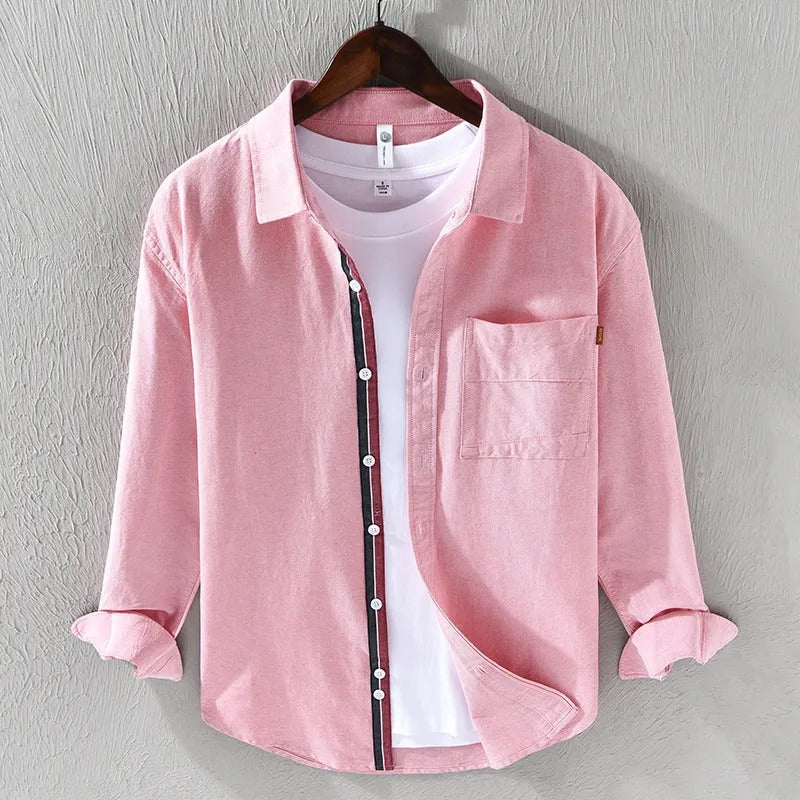 Camisa para hombre de algodón oxford estilo casual - Mateo