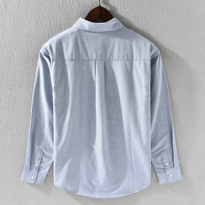 Camisa para hombre de algodón oxford estilo casual - Mateo