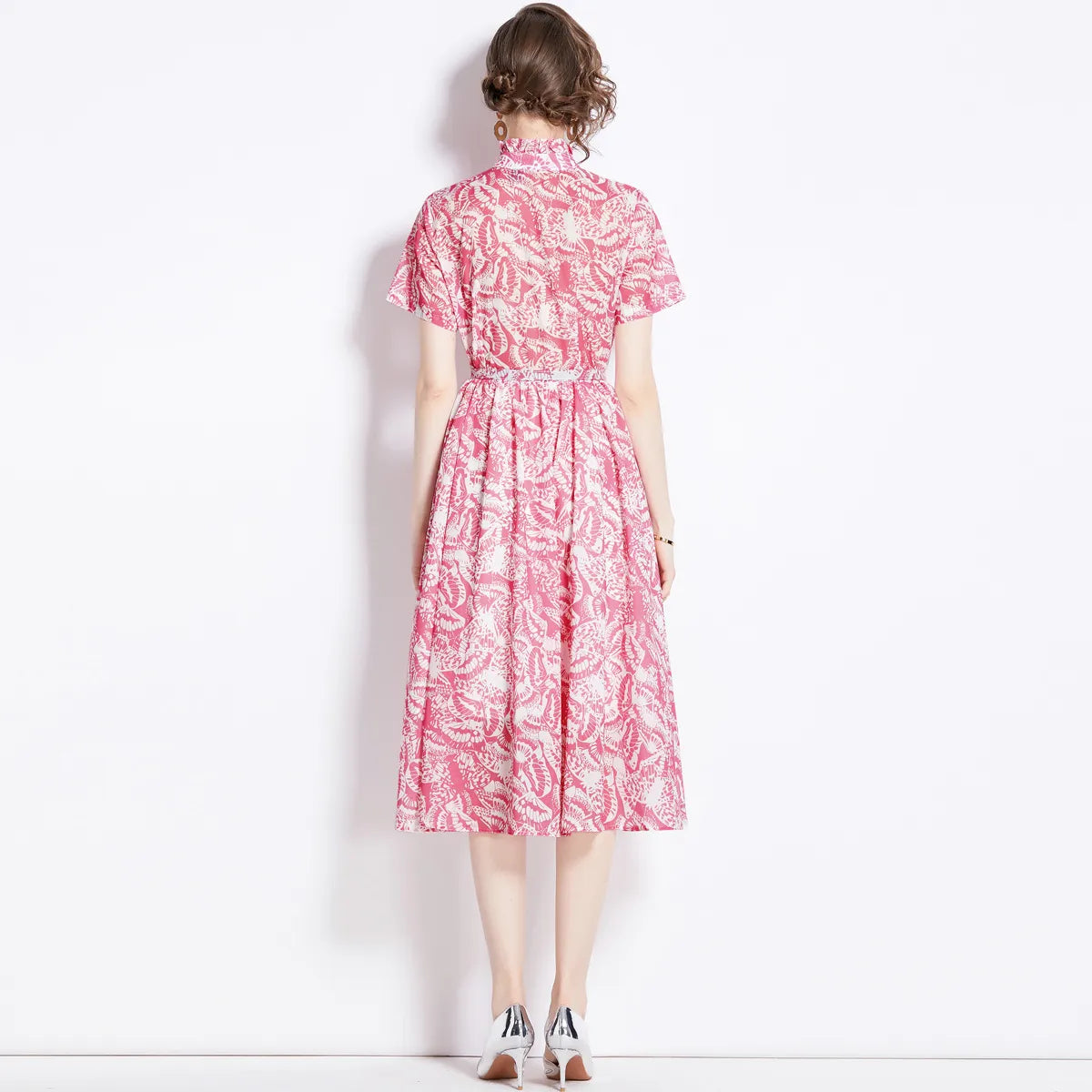 Candy - Vestido femenino de manga corta con estampado