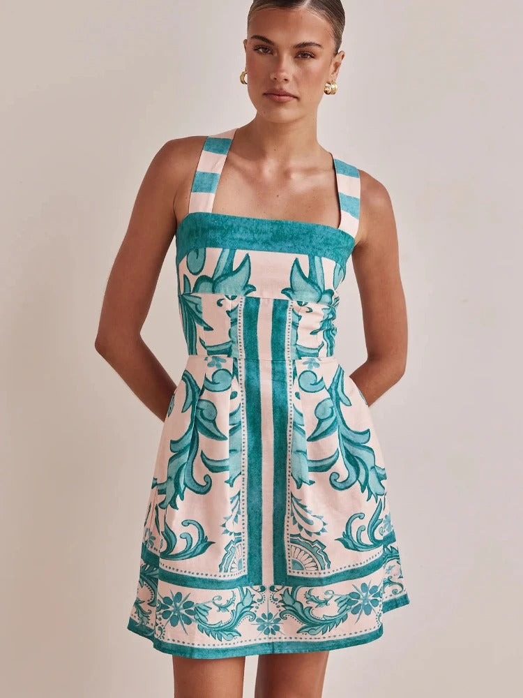 Samira - Vestido Estampado de Verano para Mujer