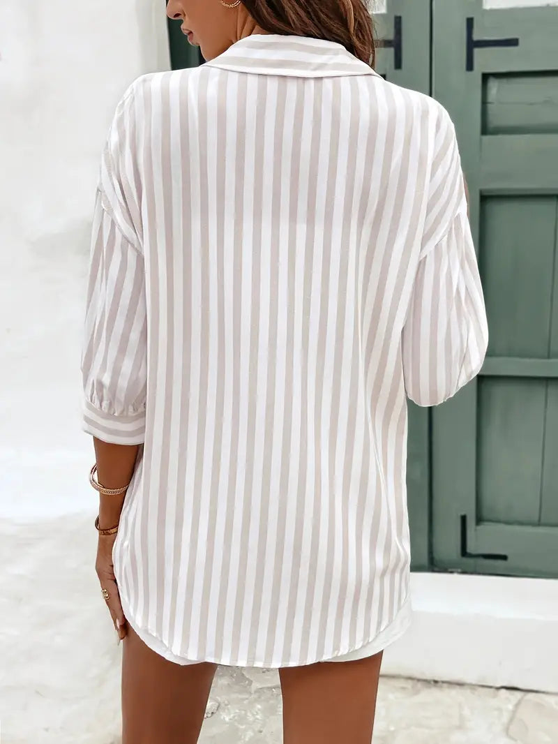 Blusa de rayas para mujer Seraphina - clásica y moderna