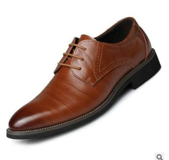 Zapatos casual con cordones de piel para hombre - Henrik