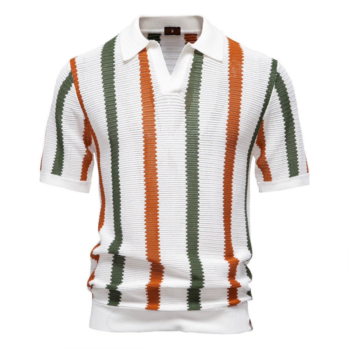 Camisa polo hombre punto acanalado rayas verticales - Álvaro