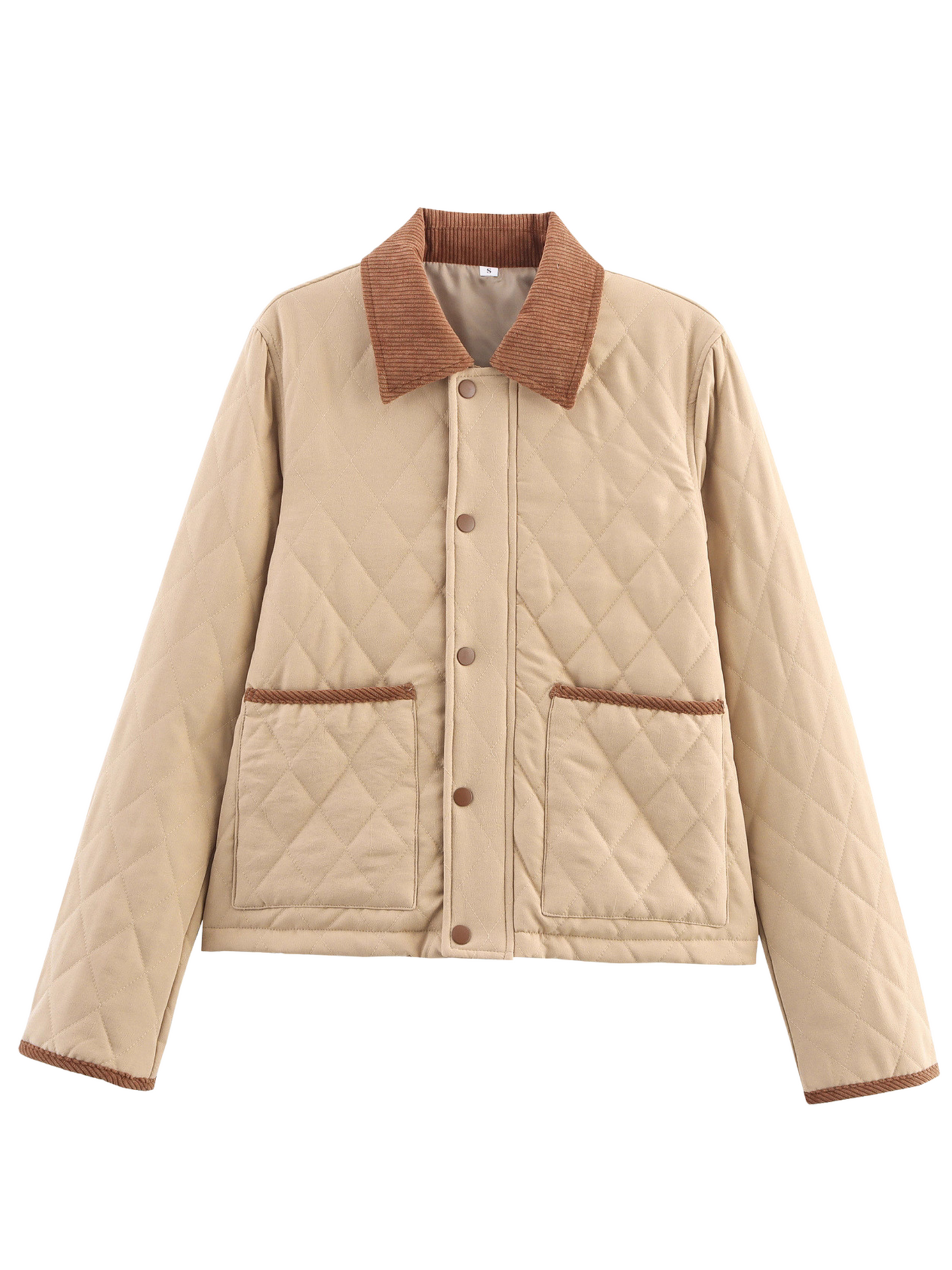 Chaqueta acolchada de mujer con cuello clasico - Aleid
