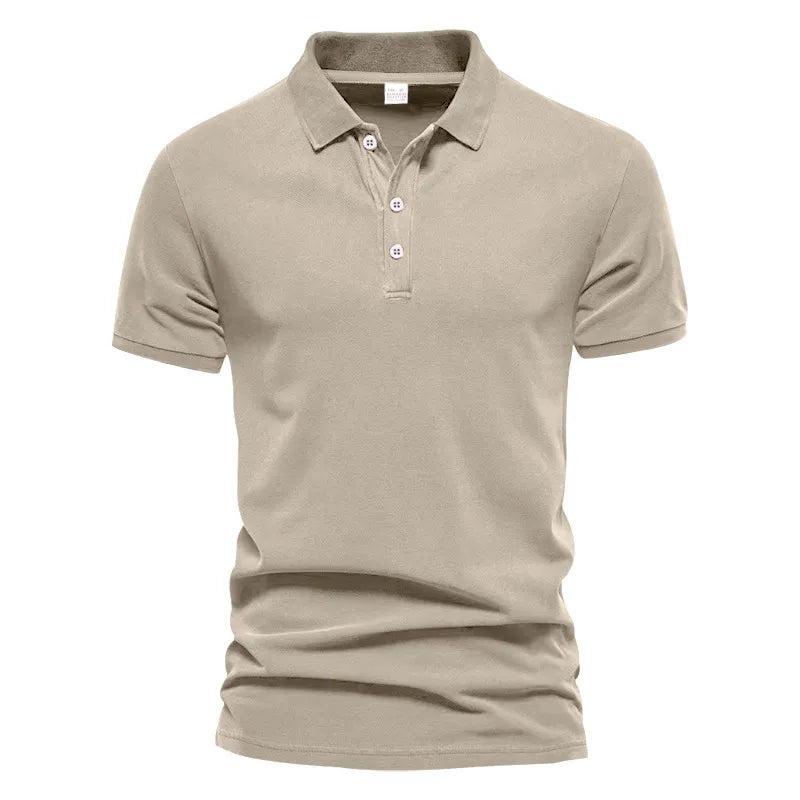 Marco - Camiseta casual lisa de manga corta para hombre