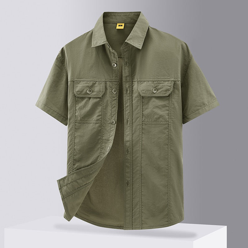 Camisa de trabajo hombre estilo casual con bolsillos - Felipe