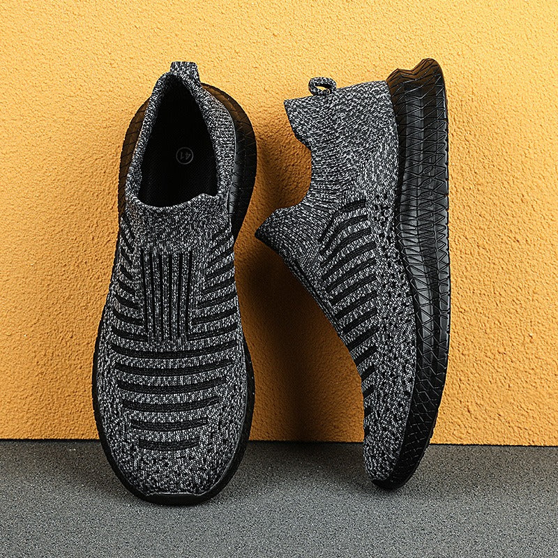 Zapatillas deportivas hombre tejido antideslizante azul grafito moderno - Dorian