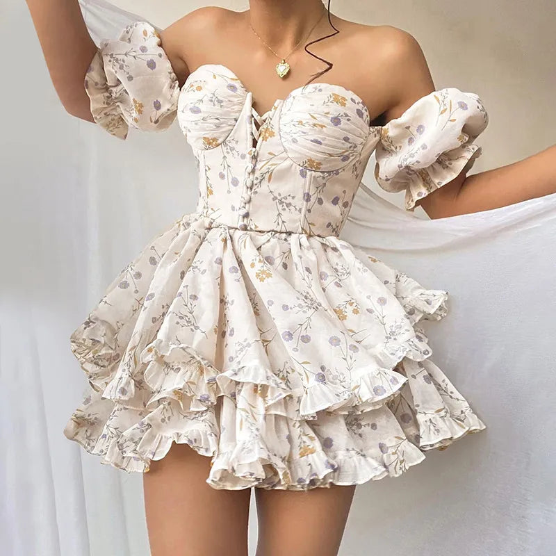 Nancy - Vestido pequeño con flores