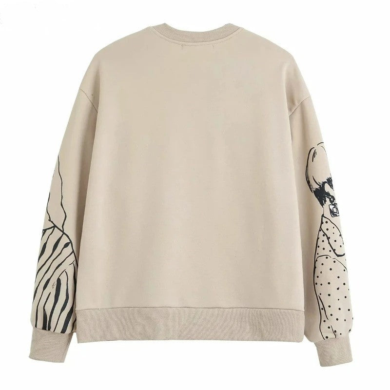 LuxeKnit - Sudaderas holgadas con estampado