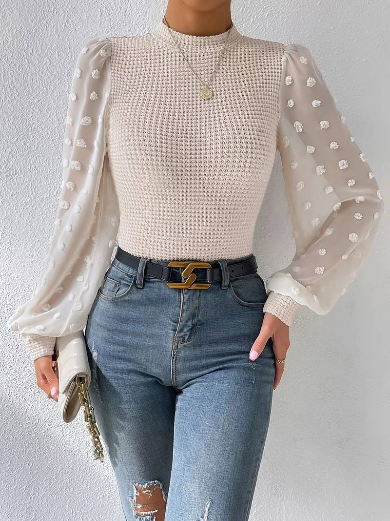 Mila crochet blouse ladies - Elegante y sofisticada