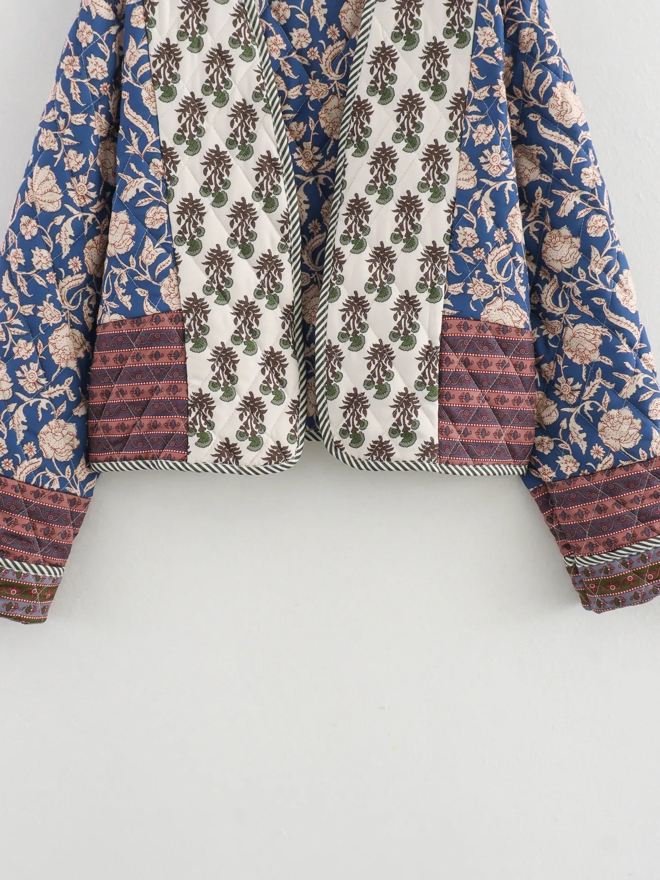 Sylvie - Chaqueta acolchada estampada reversible para mujer