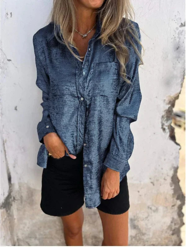 Zoena - Elegante camisa de ante
