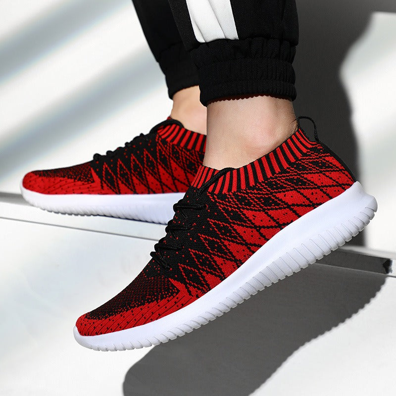 Zapatillas deportivas hombre tejido transpirable antideslizante negro - Kairo