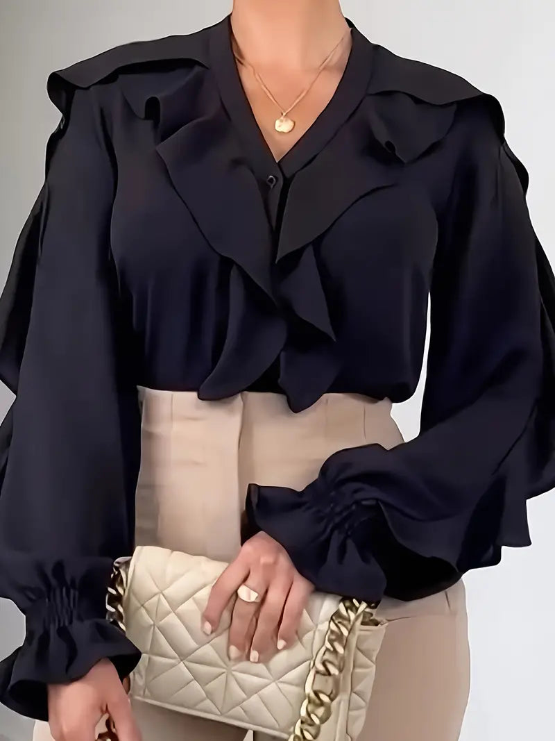 Blusa con volantes Isabelle para mujer - romántica y elegante