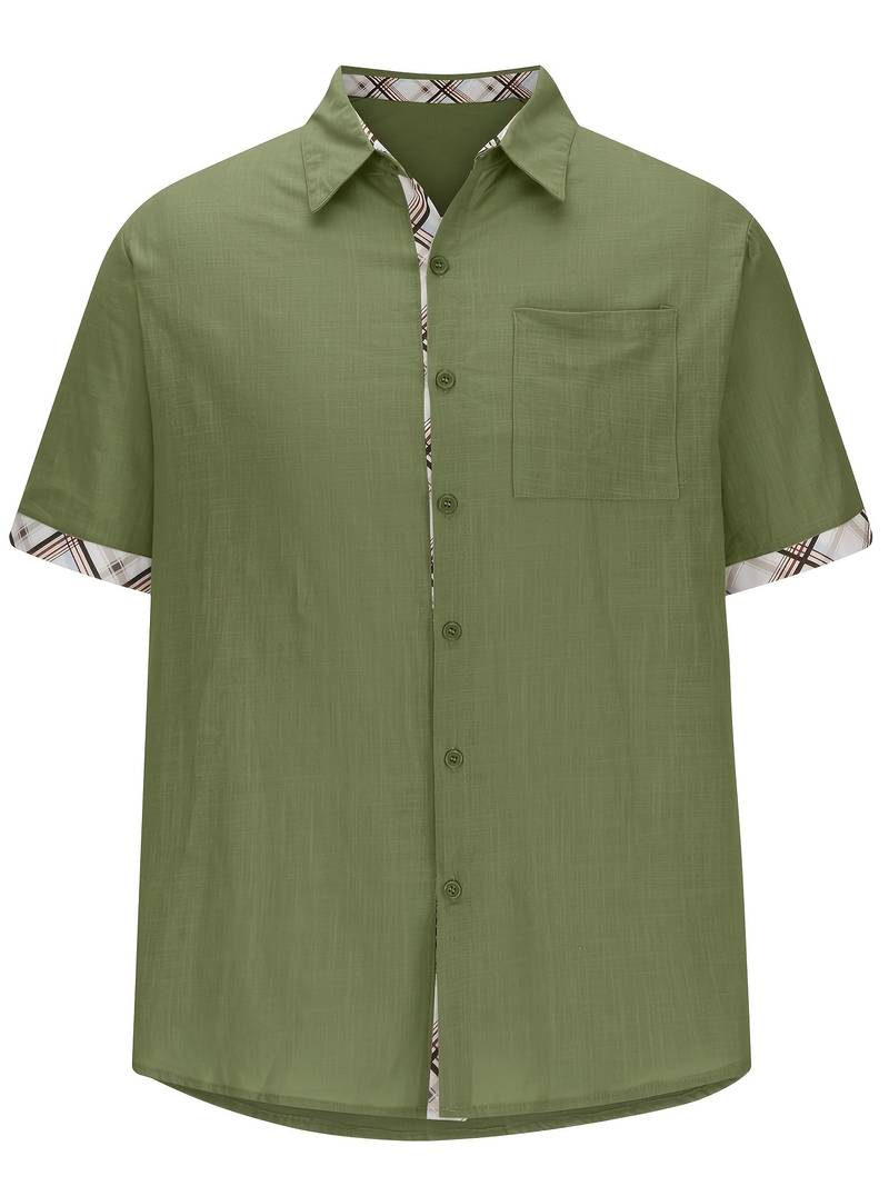 Michael - Elegante camisa tradicional con estampado gráfico a cuadros
