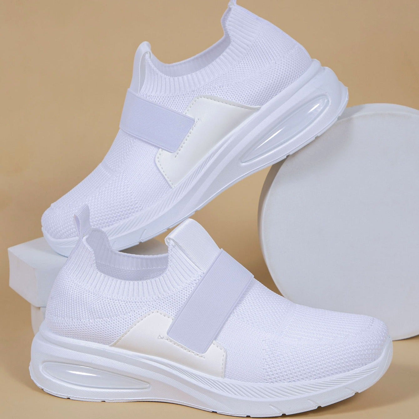 Zapatillas deportivas para mujer tejido transpirable estilo slip-on - Noelia