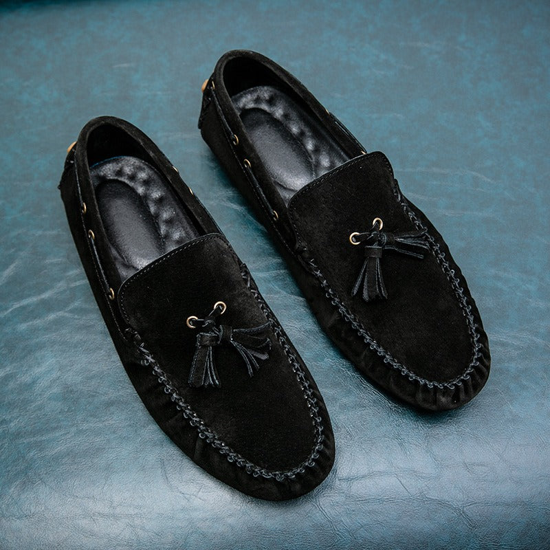 Mocasines hombre de suelablanda con borlas - Alessio