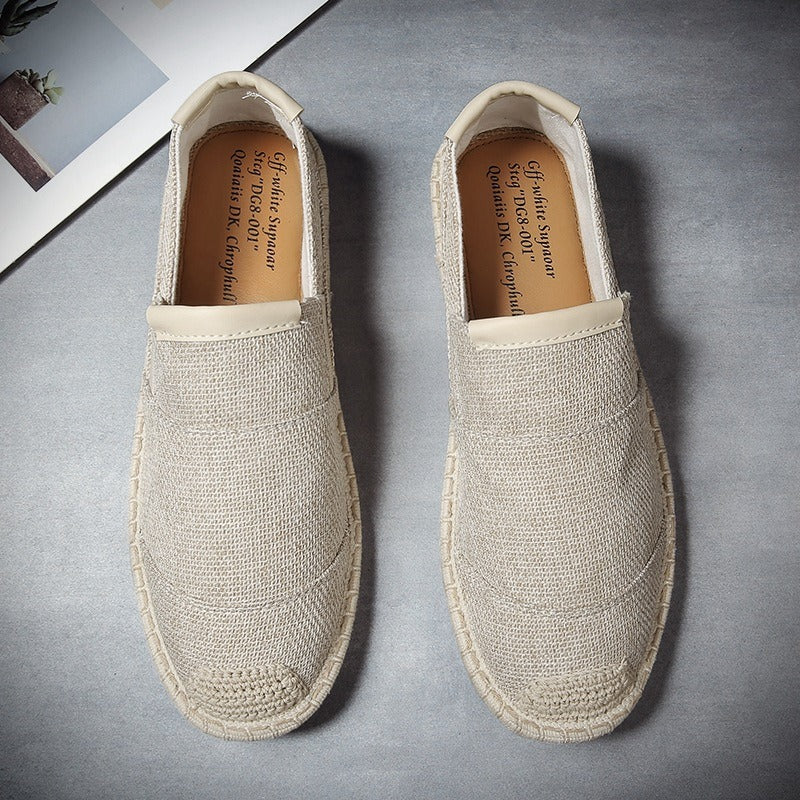 Zapatos casuales hombre lona transpirable gris oscuro - Dorian