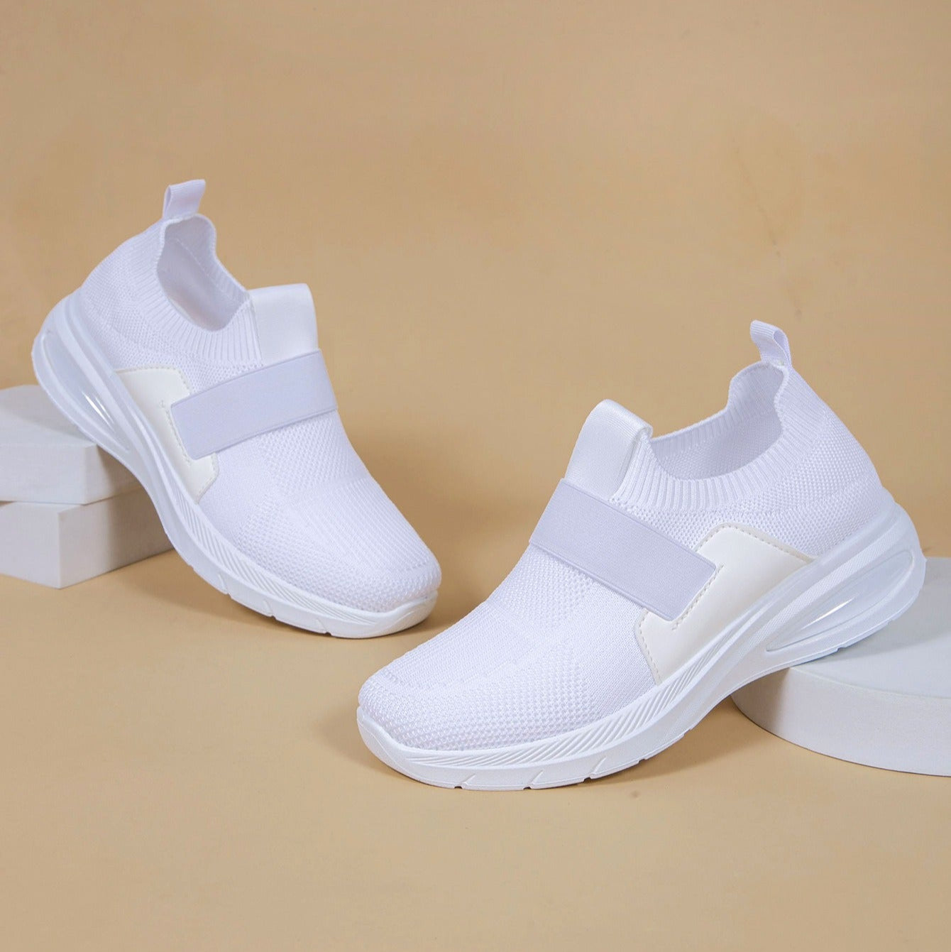 Zapatillas deportivas para mujer tejido transpirable estilo slip-on - Noelia