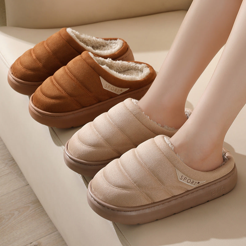 Unisex zapatillas de invierno de felpa antideslizante caliente - Nadir