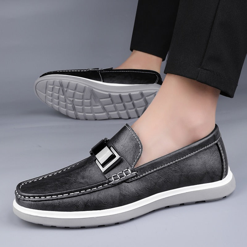 Mocasines hombre elegantes cuero marrón estilo británico - Weston
