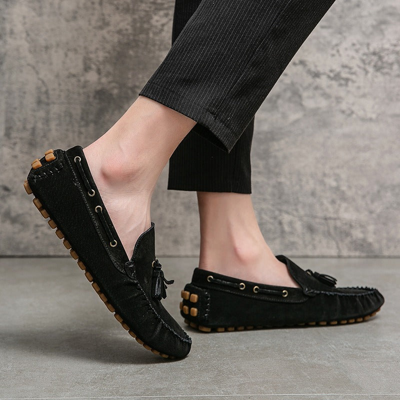 Mocasines hombre de suelablanda con borlas - Alessio