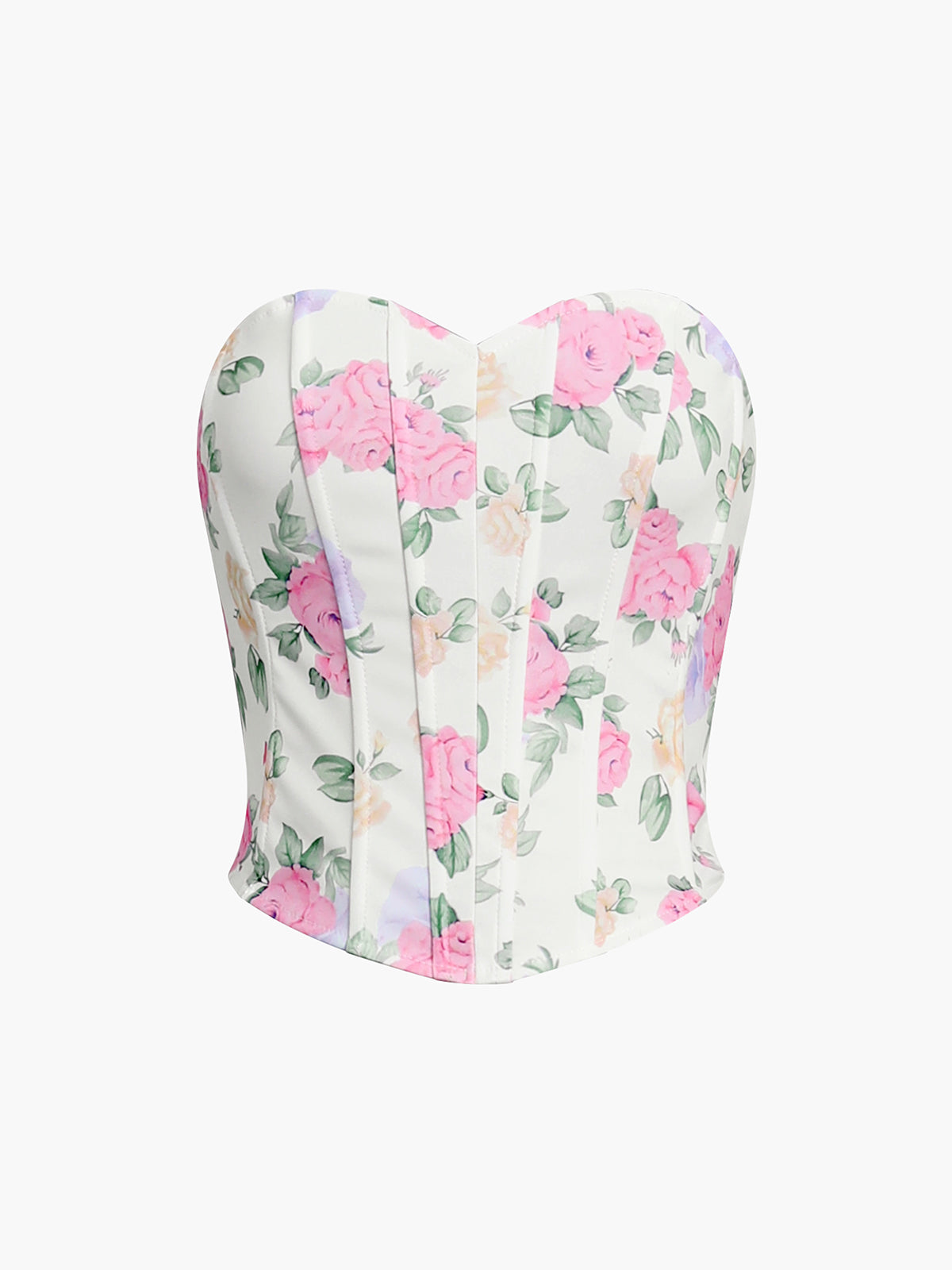 Nora - Corsé con escote corazón de flores
