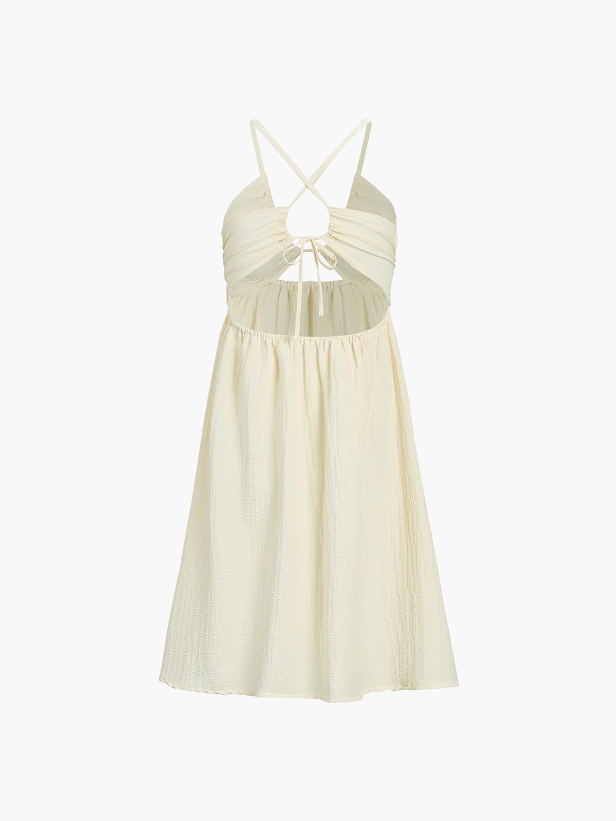 Addison - Vestido midi con escote cruzado y espalda descubierta